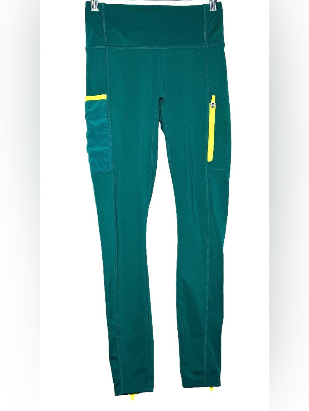 Fabletics Women’s Deep Teal Performance Leggings, Small. Like New